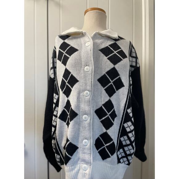 Mens Vintage Partners by Mervyns Button Up Sweater SZ 20W - Picture 2 of 16